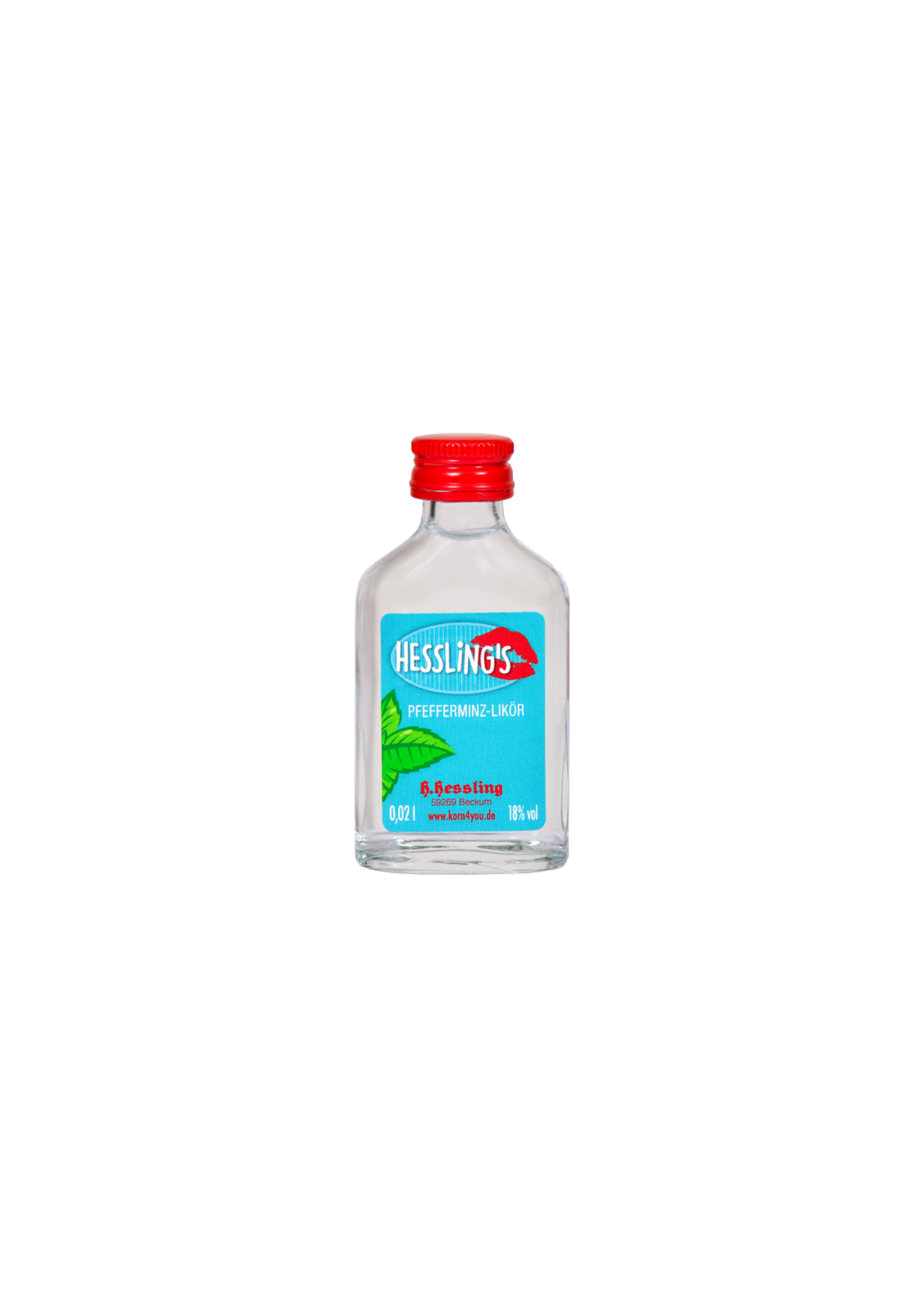 Pfefferminz Likör 20/0,02L Glas