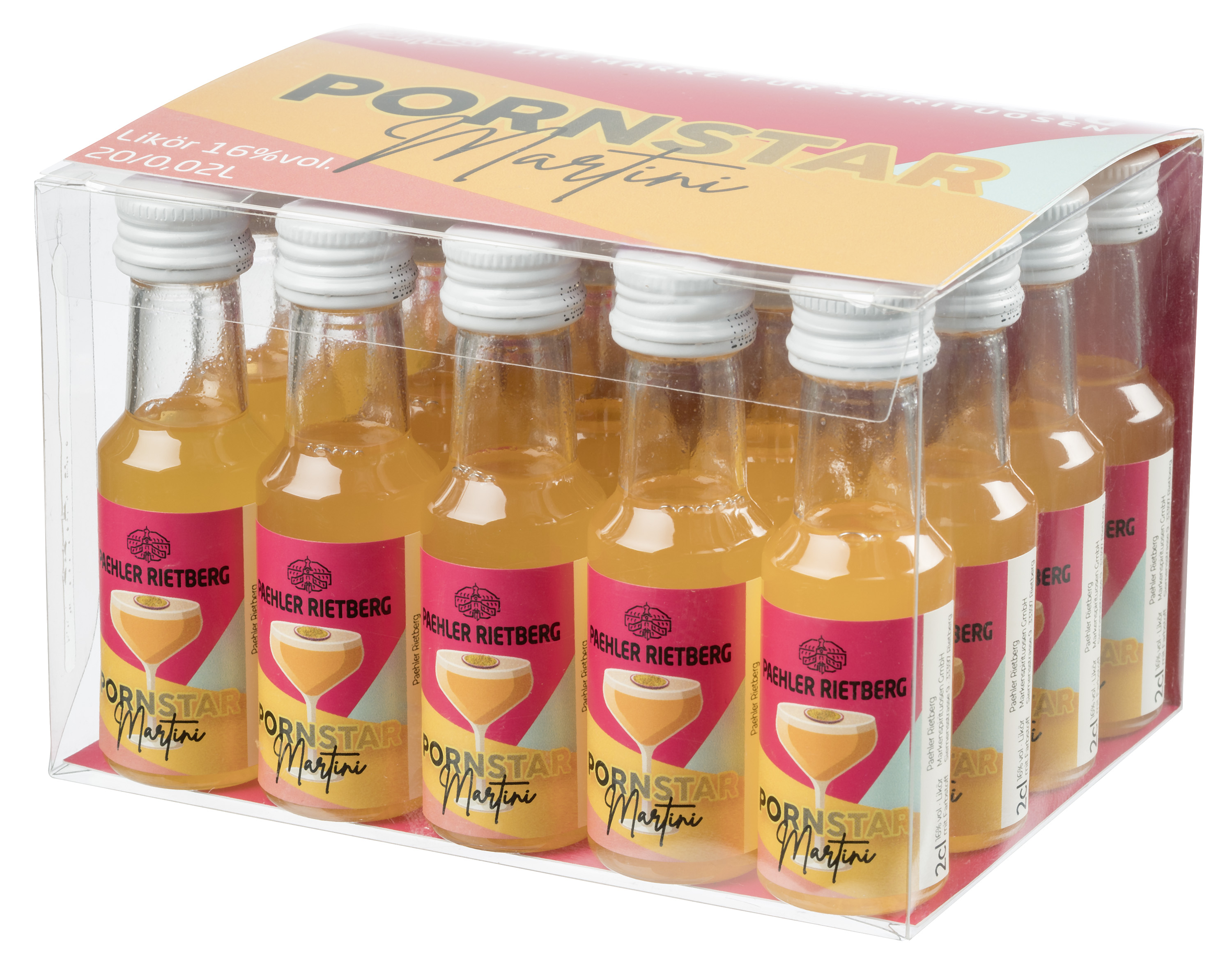 Pornstar Martini + Schnelle Brille, Likör 20/0,02L