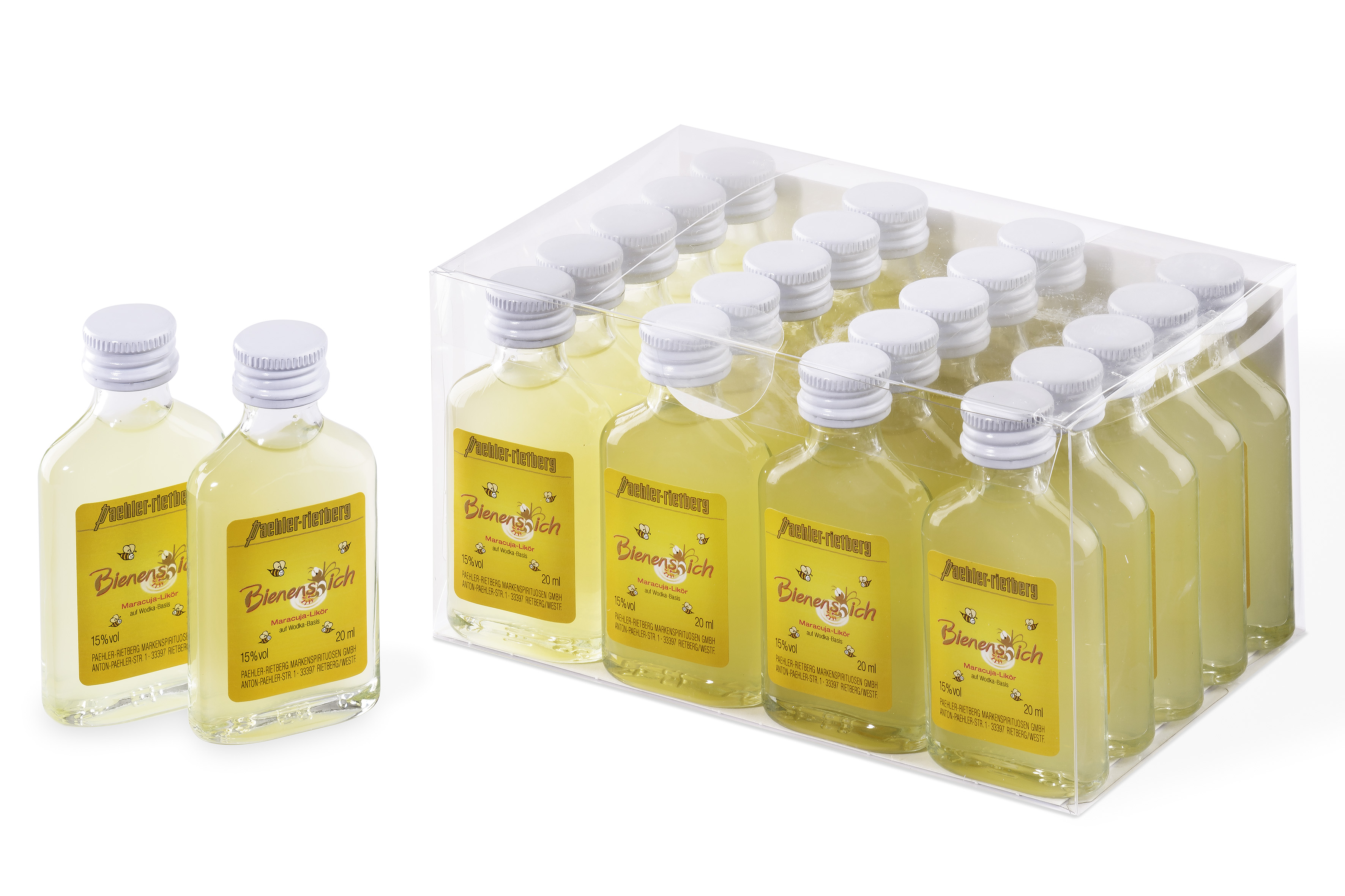 Bienenstich Likör 20/0,02L Glas