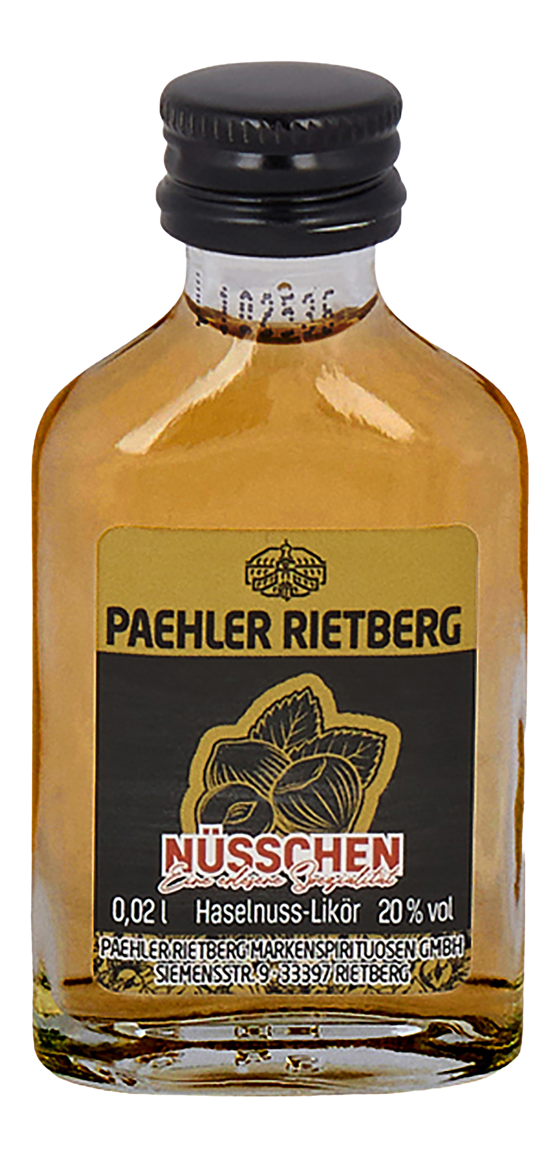 Nüsschen Likör 20/0,02L Glas