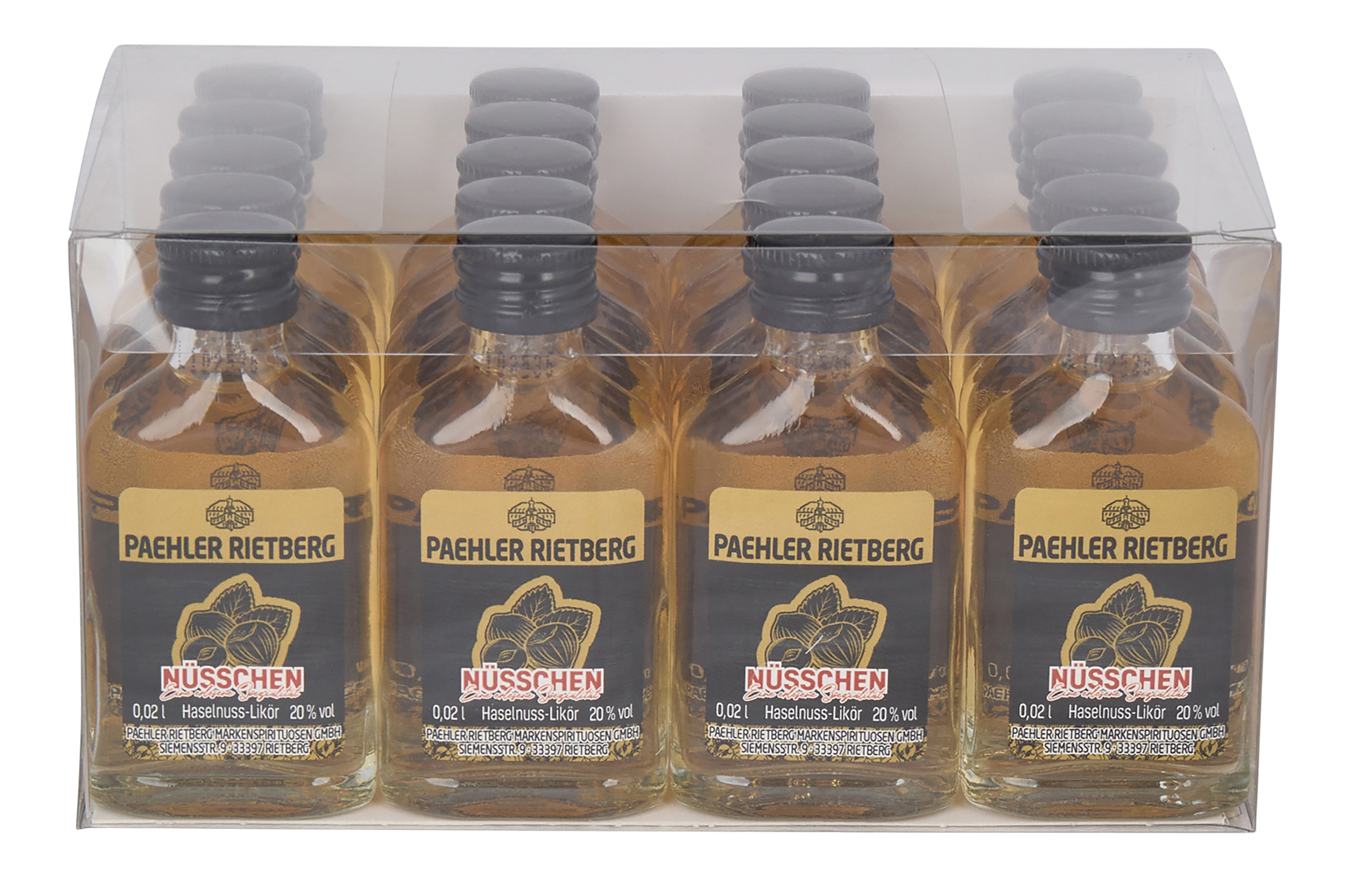 Nüsschen Likör 20/0,02L Glas