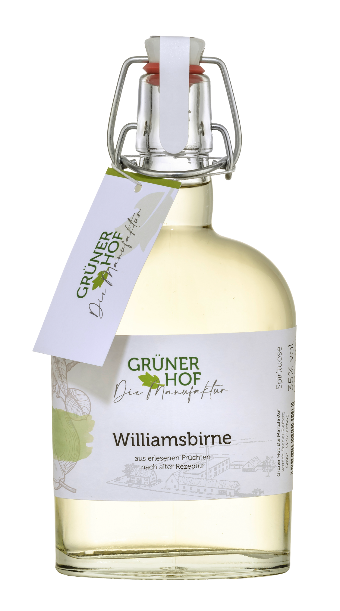 Williamsbirne Spirituose *Grüner Hof*