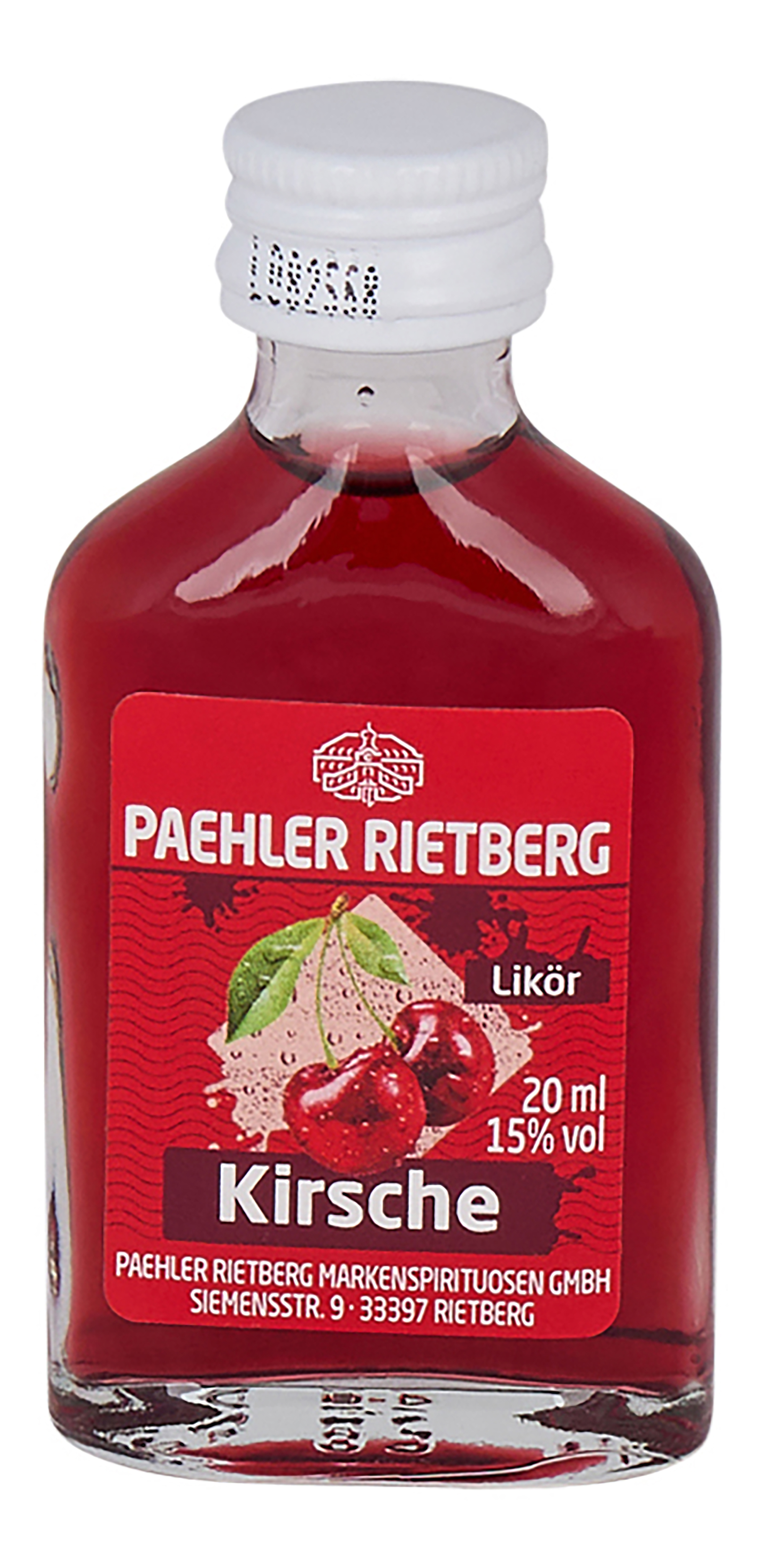 Kirsch Likör 20/0,02L Glas