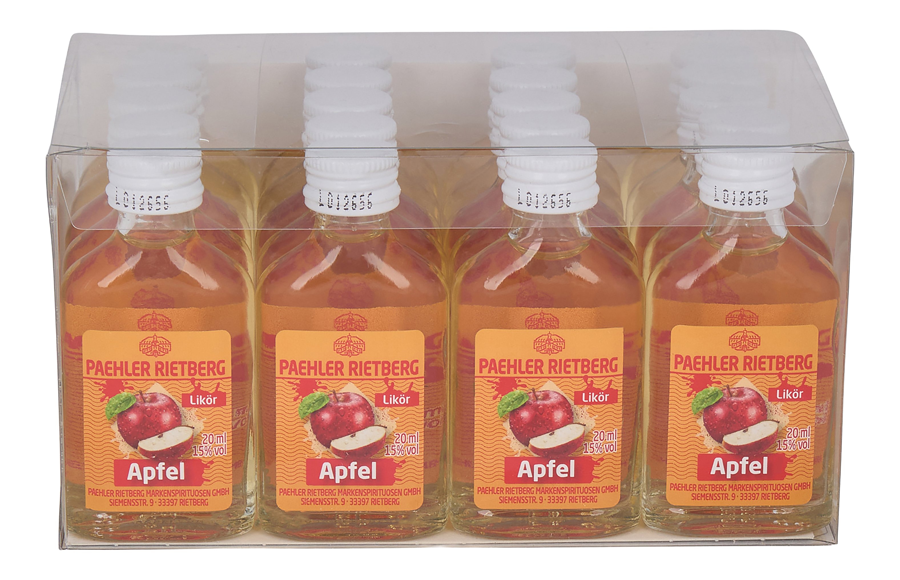 Apfel Likör 20/0,02L Glas