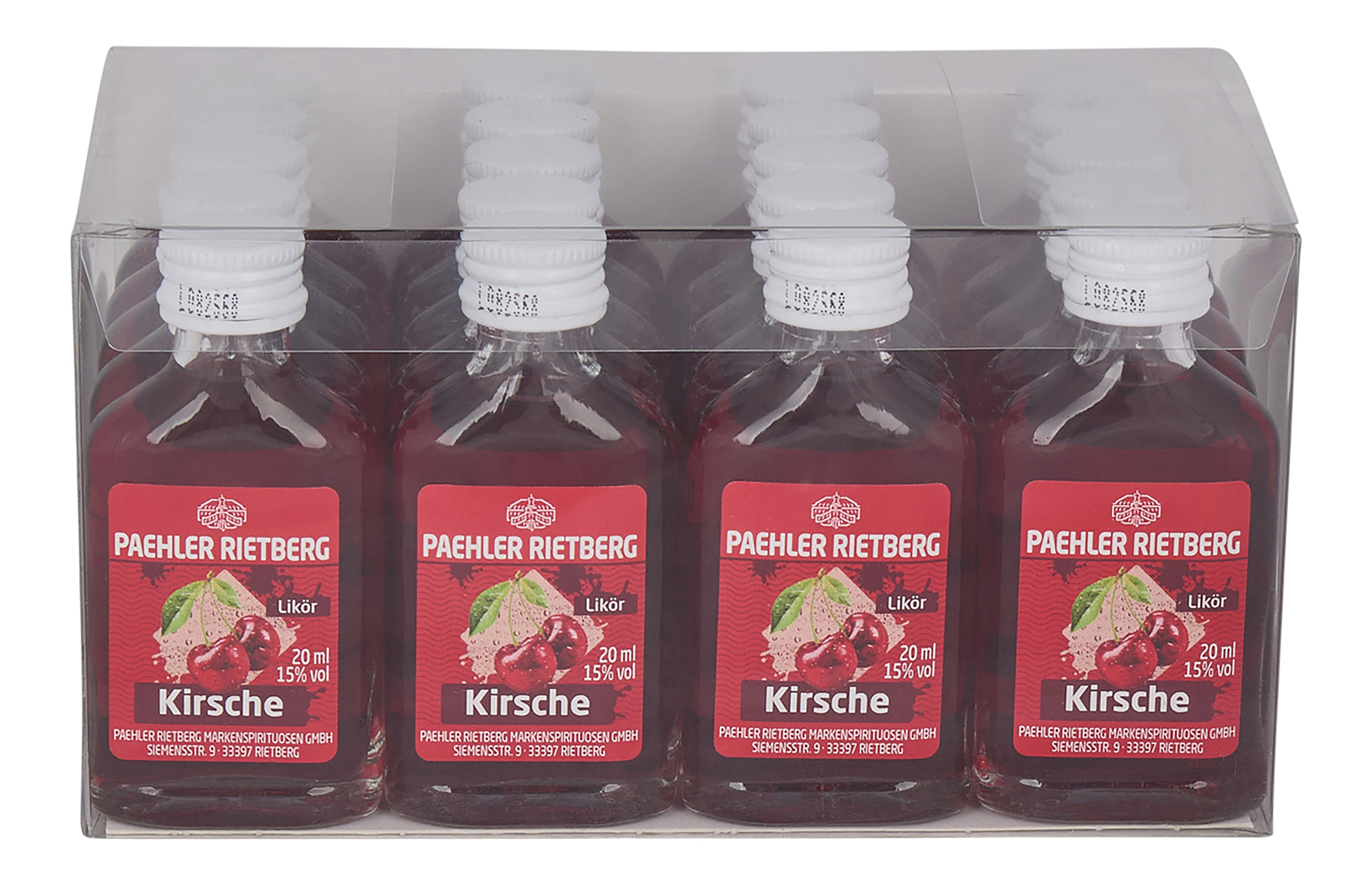 Kirsch Likör 20/0,02L Glas