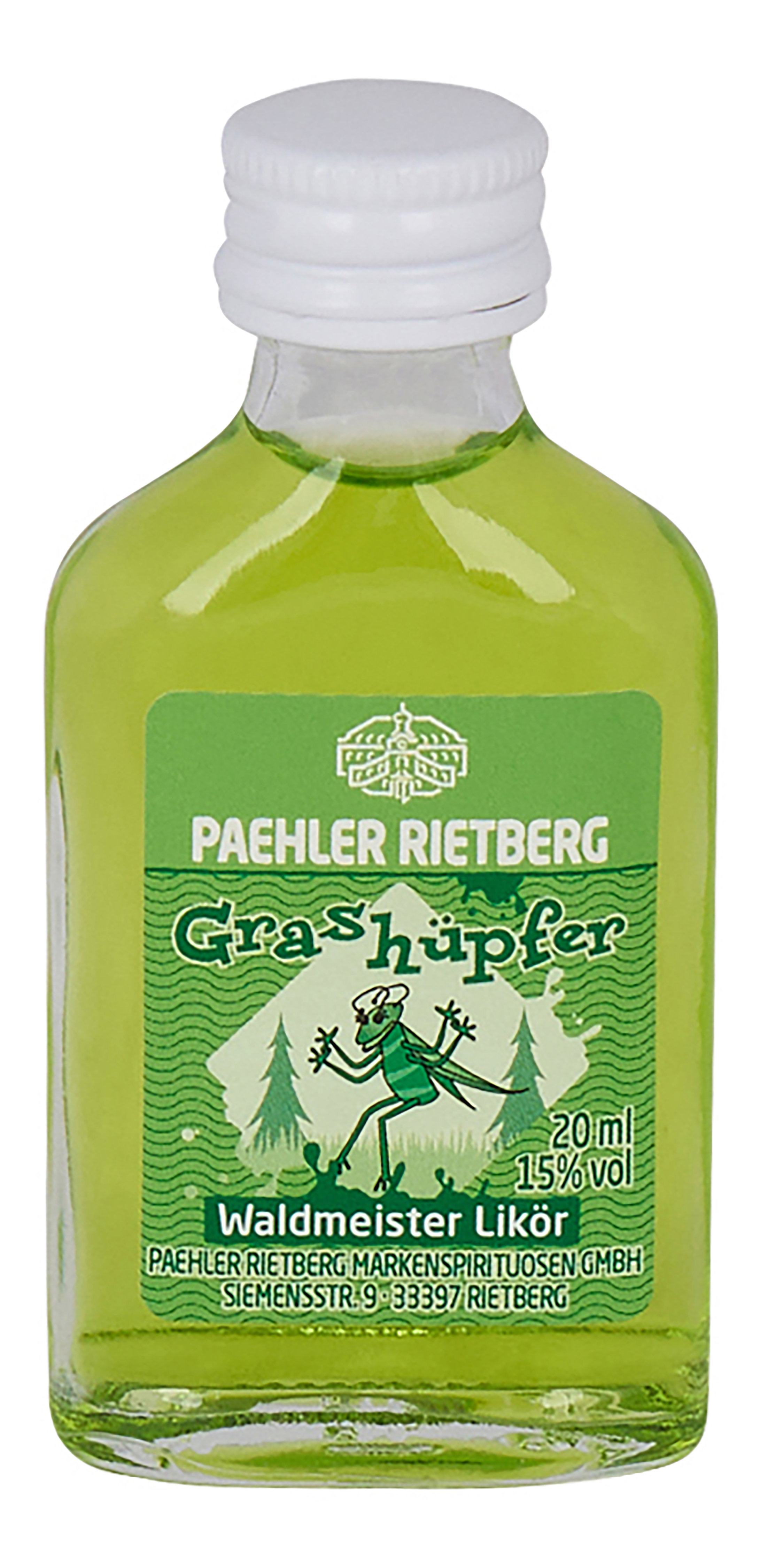 Grashüpfer Likör 20/0,02L Glas