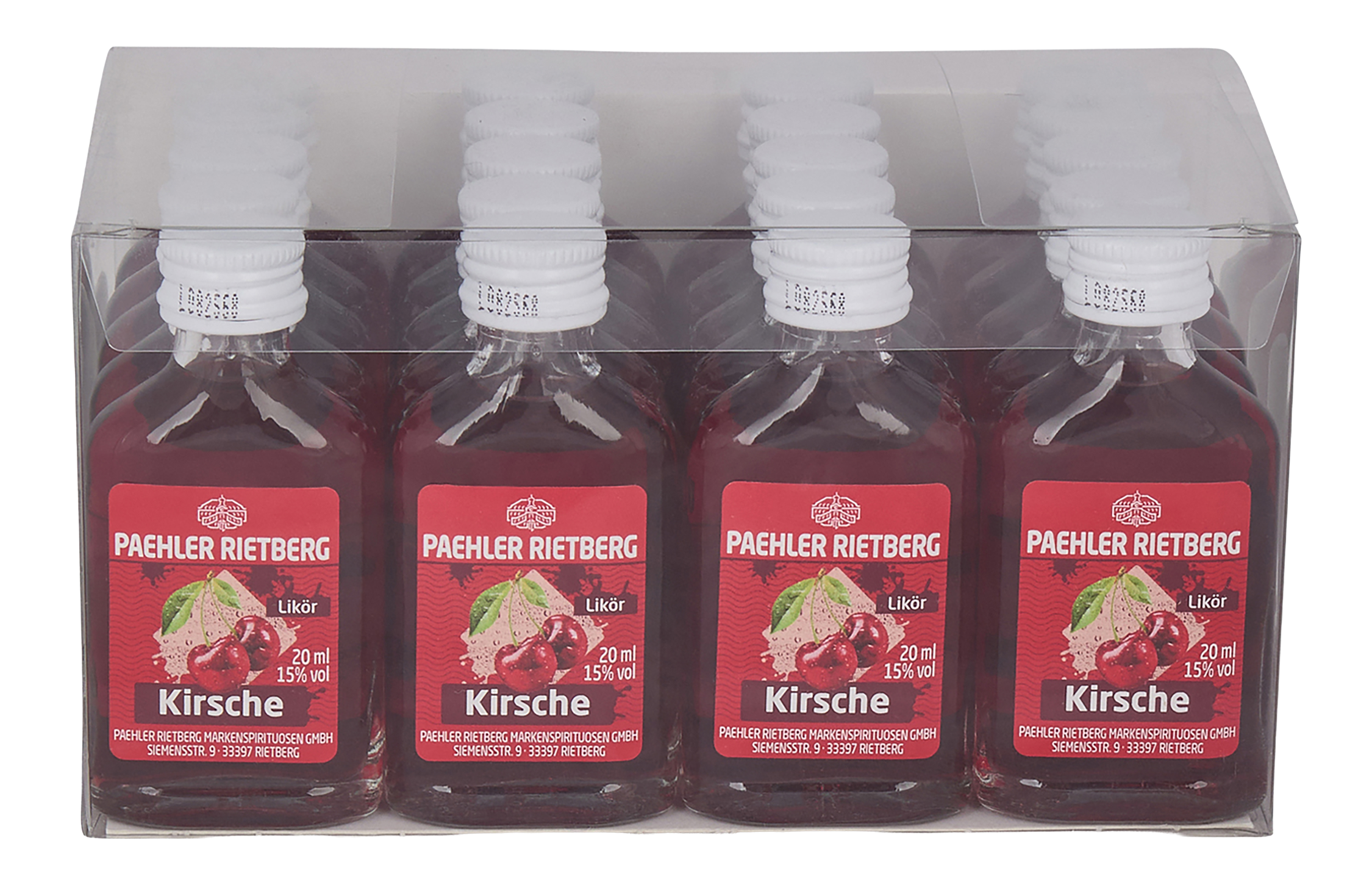 Kirsch Likör 20/0,02L Glas