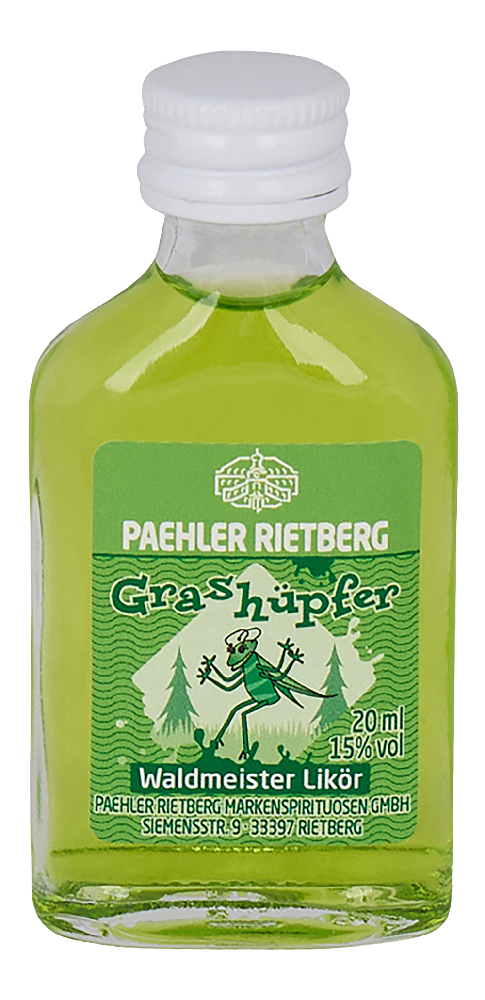 Grashüpfer Likör 20/0,02L Glas