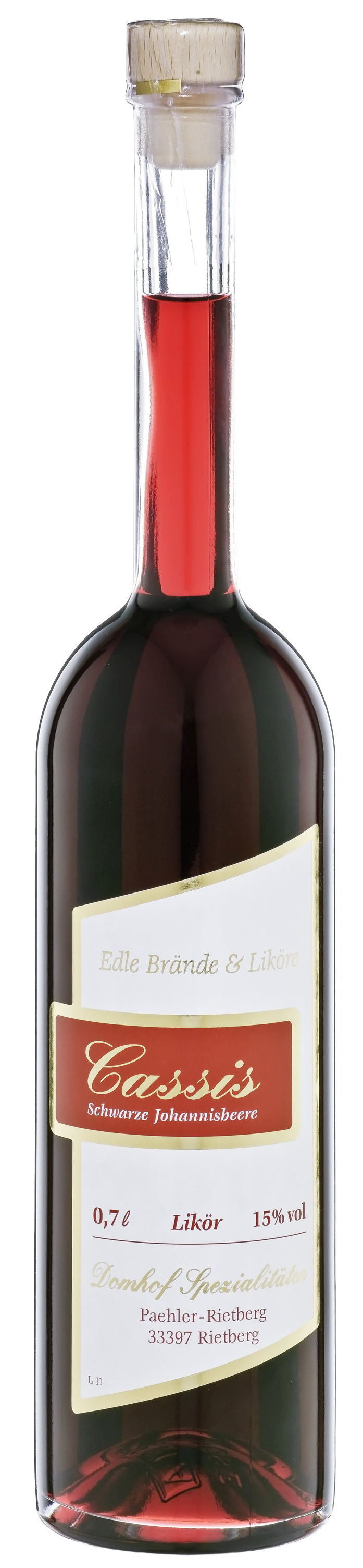 Cassis Likör *Domhof*