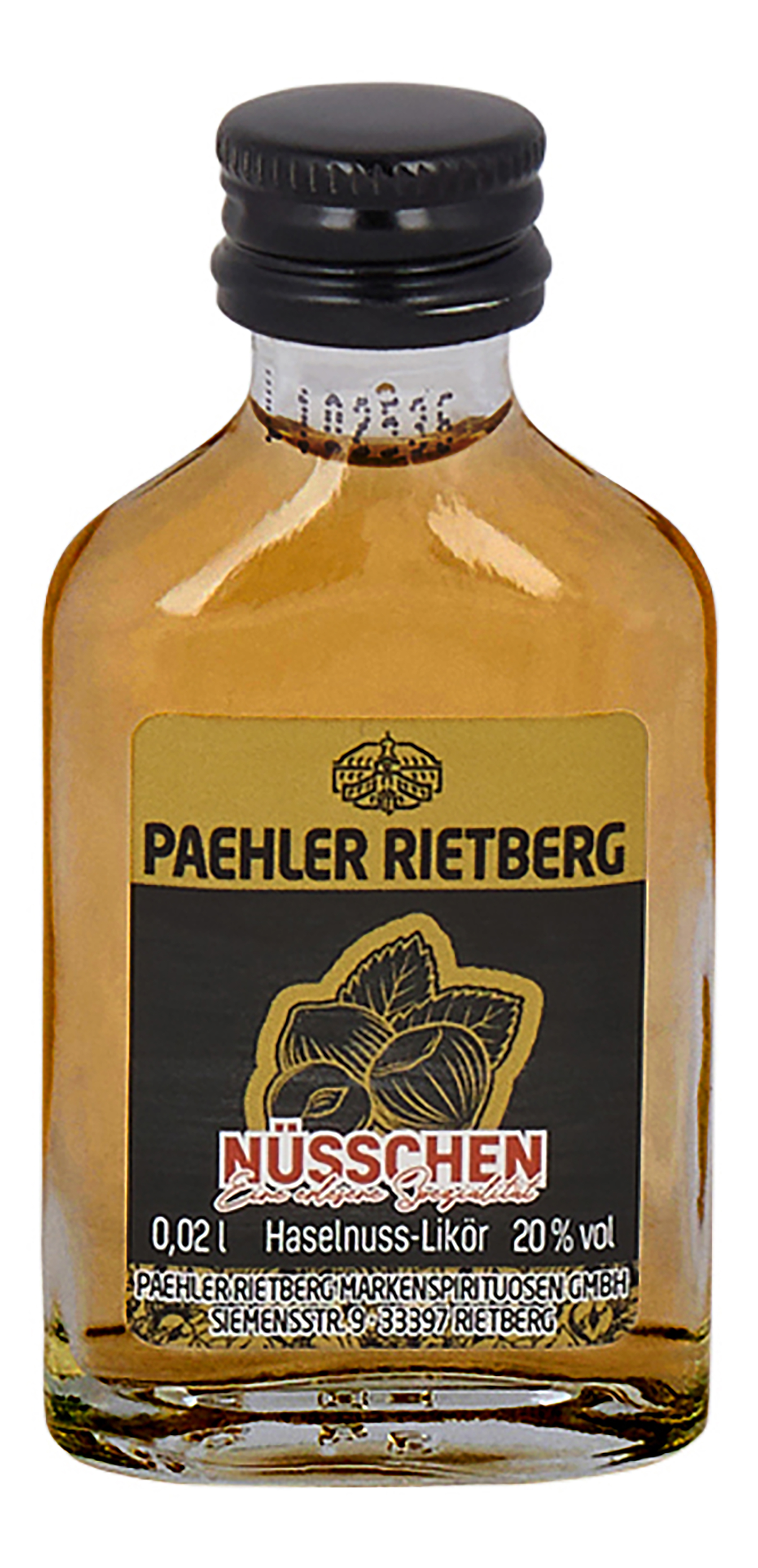Nüsschen Likör 20/0,02L Glas